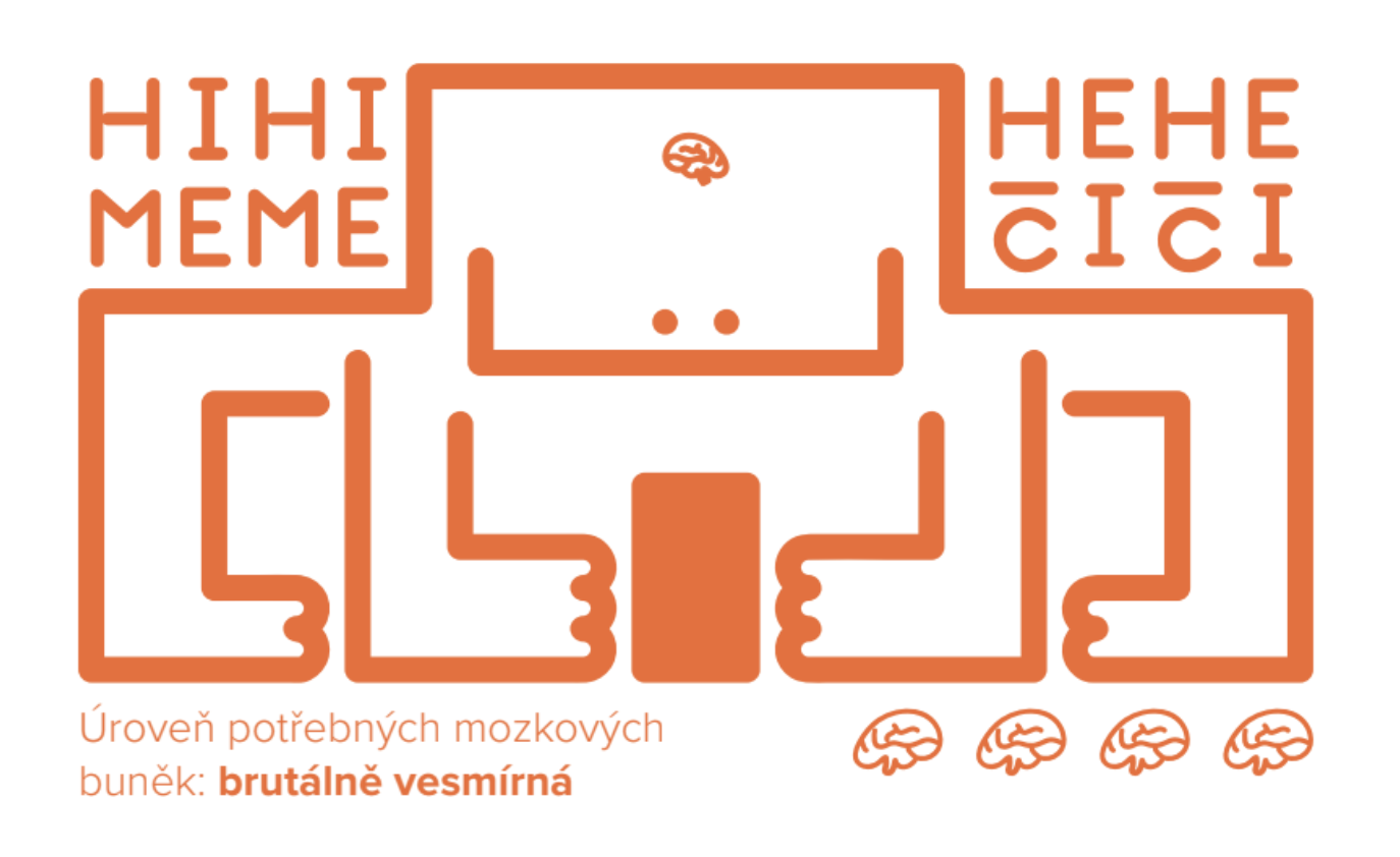 Satirická ilustrace o úrovni mozkových buněk na sociálních sítích